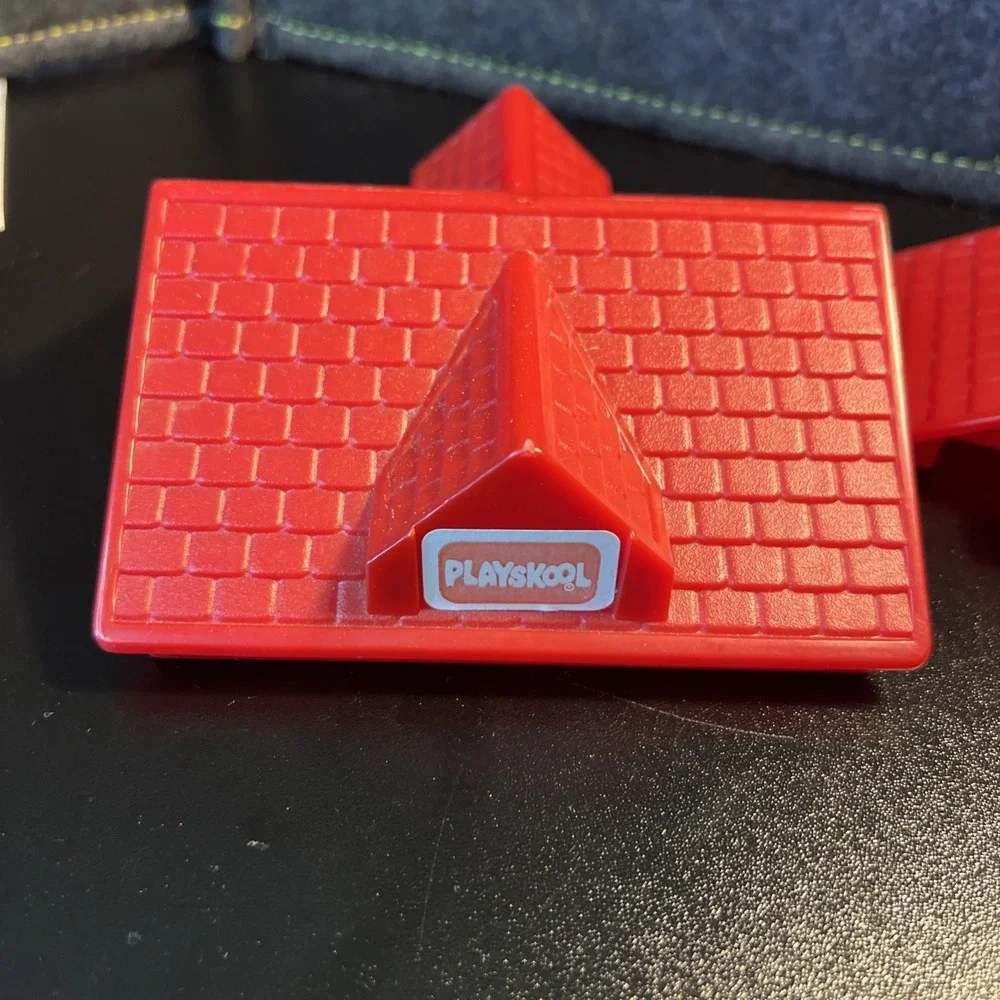 LOT‎ Lincoln Logs Replacement Parts Plastic Siding Roof Pieces Red